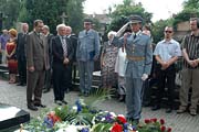 Uctění památku Milady Horákové - ředitel ÚSTR Pavel Žáček a náměstek ředitele Miroslav Lehký