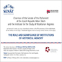 Invitation to the international seminar “The Role and Significance of Institutions of Historical Memory” (Prague, Senate of the Parliament of the Czech Republic , 02/26/2013)
