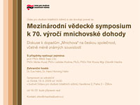 Pozvánka na sympozium Pozvánka na sympozium