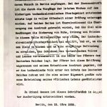 Dokument podepsaný v brzkých ranních hodinách 15. března 1939 prezidentem Háchou, ve kterém „s důvěrou vkládá osud českého národa a země do rukou vůdce“. (Zdroj: ABS)