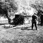 Poprava sedmi mužů v obci Živohošť na Příbramsku dne 7. května 1945 - náčrtek místa popravy (zdroj: ABS)
