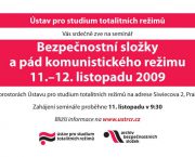 Seminář „Bezpečnostní složky a pád komunistického režimu“