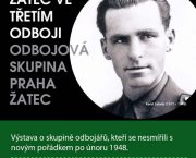 Pozvánka na výstavu „Žatec ve Třetím odboji. Odbojová skupina Praha-Žatec“