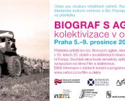 Pozvánka na filmovou přehlídku Biograf s agitkou