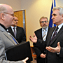Návštěva předsedy Senátu Milana Štěcha v ÚSTR a ABS (Praha, 13.1.2012, foto: Přemysl Fialka)