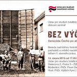 Pozvánka na besedu nad knihou Bez výčitek. Genocida Čechů po atentátu na Reinharda Heydricha (Praha, ÚSTR, 14.02.2013)