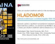 Pozvánka na seminář Hladomor: stalinská kolektivizace a sovětská tragédie 1929–1933