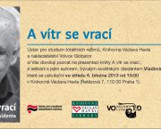Pozvánka na prezentaci knihy A vítr se vrací