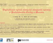 Digitalizace spisů německé okupační správy v protektorátu Čechy a Morava