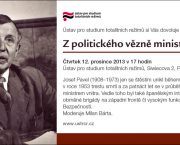 Pozvánka na seminář Z politického vězně ministrem vnitra