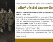 Seminář o studentském pochodu na Hrad v únoru 1948