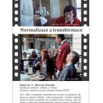 Pozvánka na filmový seminář „Normalizace a transformace“ (Praha, Sametové centrum, 18.11.2014)