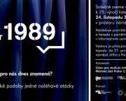 Pozvánka na výstavu Rok 1989 na náměstí Jiřího z Poděbrad