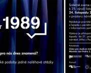 Pozvánka na výstavu Rok 1989 na náměstí Jiřího z Poděbrad