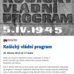 Pozvánka na seminář Košický vládní program (Praha, ÚSTR, 26.03.2015 od 17 hodin)