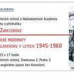 Utváření socialistické modernity. Bydlení v Československu v letech 1945–1960/Manufacturing a Socialist Modernity. Housing in Czechoslovakia 1945–1960 (Praha, ÚSTR, 25.05.2015 od 17.00)