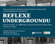 Pozvánka na konferenci Reflexe undergroundu
