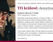Pozvánka na filmový seminář Tři králové