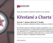 Pozvánka na seminář Křesťané a Charta 77