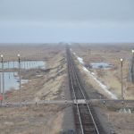 Kazachstán, železnice u Karagandy