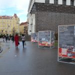 Výstava Komunismus a jeho epocha na náměstí Jiřího z Poděbrad v Praze