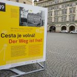 Výstava "Cesta je volná" na Malostranském náměstí v Praze