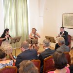 Představení knihy Jana Synka doprovodilo trio Prague Ensemble