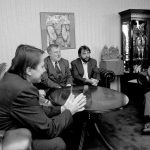S dalajlámom, 2000. Na snímke ďalej Peter Zajac a Ladislav Snopko. Foto rodinný archív