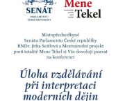 27. 2. / Úloha vzdělávání při interpretaci moderních dějin (konference)