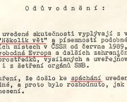 Rok 1989 očima StB – vyšetřování petice Několik vět