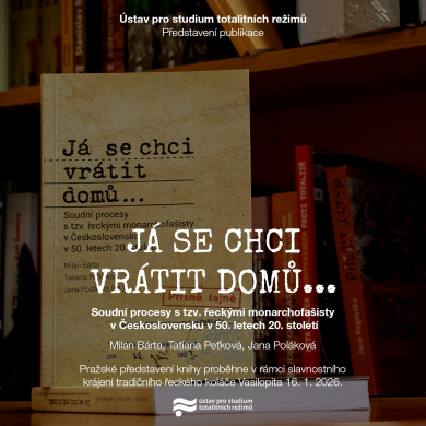 16. 1. / Já se chci vrátit domů … (prezentace knihy)