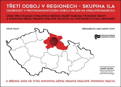 5. 3. / Třetí odboj v regionech – Hradec Králové (přednáška)