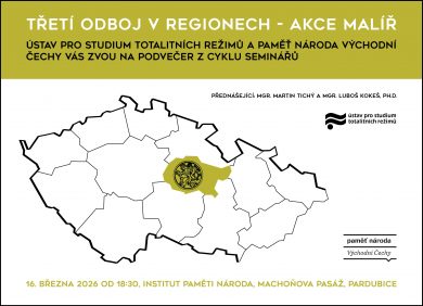 16. 3. / Třetí odboj v regionech – Pardubice (přednáška)