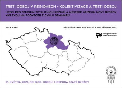 21. 5. / Kolektivizace a třetí odboj ve Starém Bydžově (přednáška)