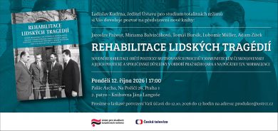 12. 10. / Rehabilitace lidských tragédií (prezentace knihy)